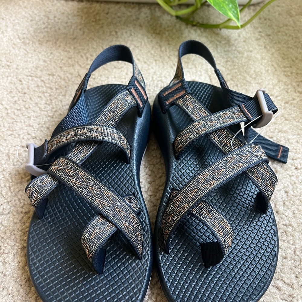 Chaco Navy and Tan Sandals